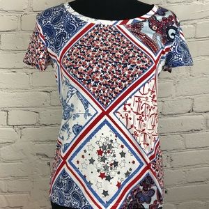 Tommy Hilfiger:❤️🤍💙Patriotic T-Shirt Size:(XSP)